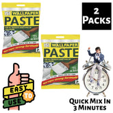 2X Wallpaper Paste 10 Roll Wallpaper Paste